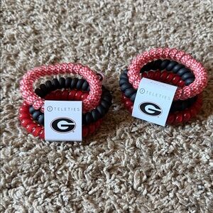 Teleties Red and Black Hair Ties